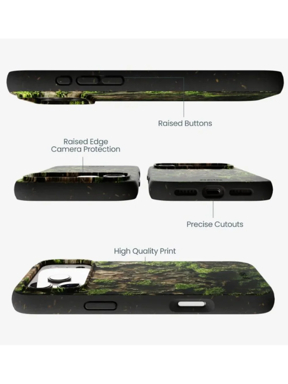 PELA Black Tree Bark iPhone 17 Pro Max Case NEW